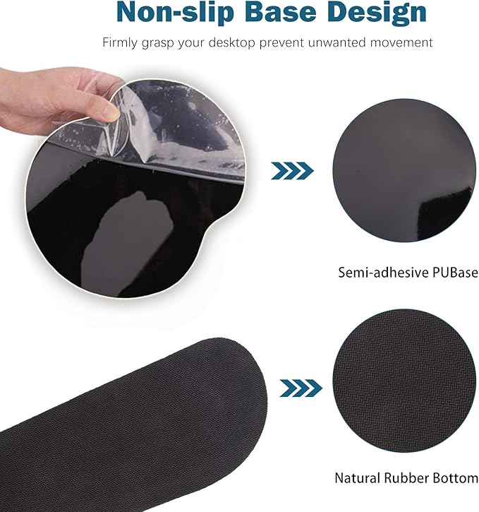 ARTSO Large Mouse Pad and Keyboard Wrist Rest, Ergonomic Mouse Pad with Wrist Support, Non-Slip Desk Mat Protector for Office, Home -Blue Planet Galaxy