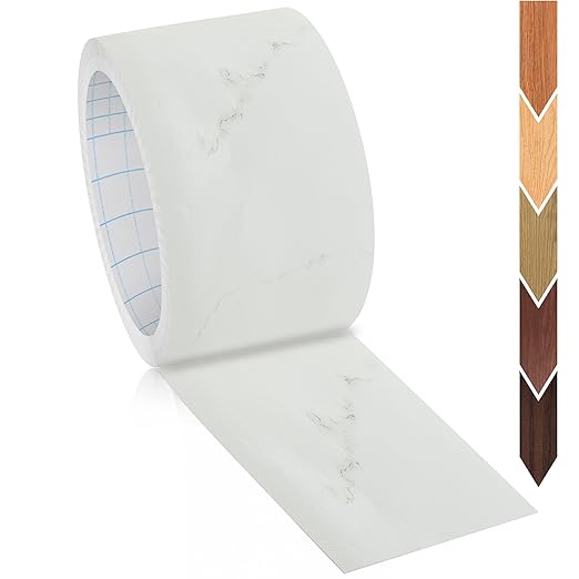 GSCIT Club Wood Grain Repair Tape, 2.3 inch X 25ft Self Adhesive Marble Grain Repair Patch for Tables, Chairs, Baseboards, Doors, Windows, Floors, Handicraft DIY.