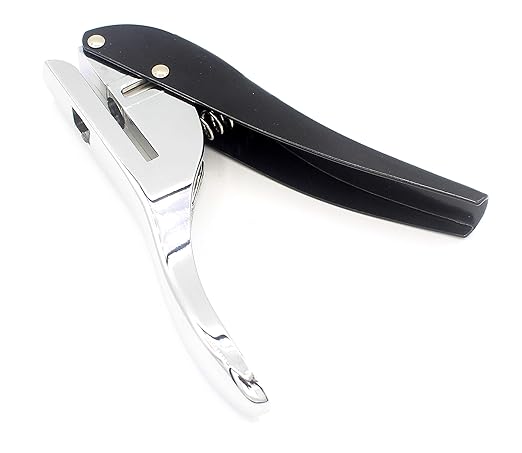 Metal Silver Hand-held 2/5 inch 10mm Round Heavy Duty Single Circle Hole Punch for ID Cards PVC Cards Badge Photos