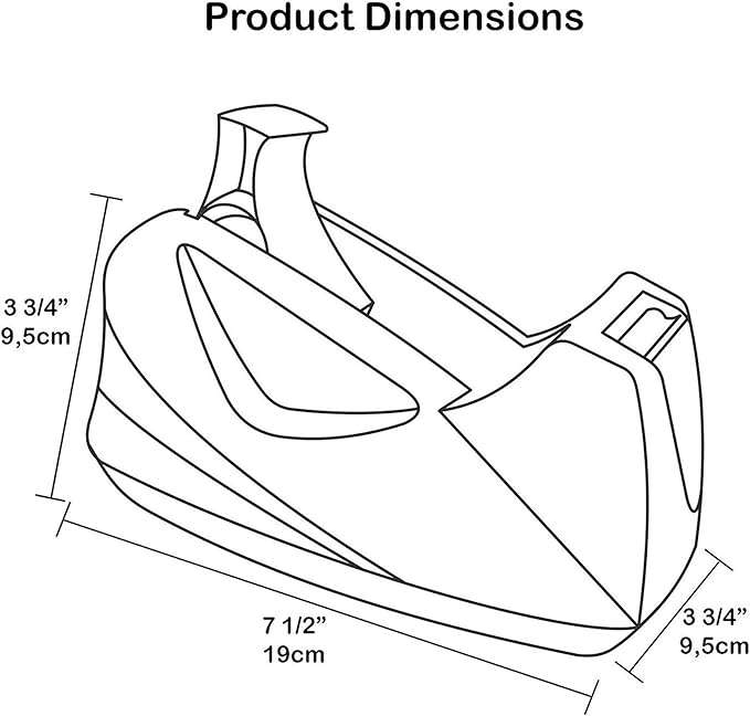 Acrimet Premium Desktop Tape Dispenser Jumbo, Plastic, Non-Skid Base (Heavy Duty) (Pink Color)