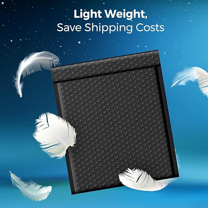 Fuxury Black Bubble Mailers 8.5x12" Padded Envelopes 6000Pack Bulk Strong Adhesion Full Pallet of Padded Mailers Thick Bubble Envelopes for Small Business Mailing Books Clothes Makeup Supplies