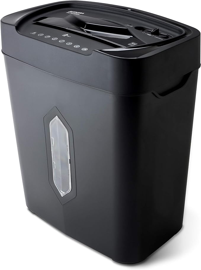 Aurora AU1010MA High-Security 10-Sheet Micro-Cut Paper, Credit Card Shredder, Large 5.2-Gals Basket with Easy Lifting Handle