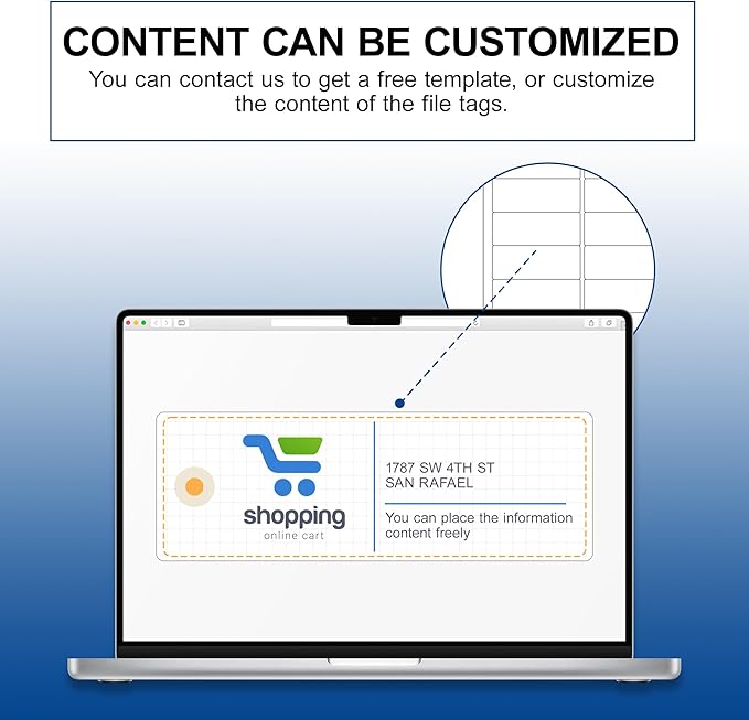 Printable Address Labels,1" x 2-5/8" for Printer,300 Total Label,Matte Clear Mailing,Waterproof Return Address Labels for Envelopes,Packaging,Office or Home Use