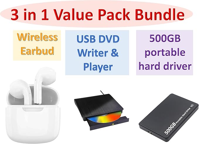HP 22 inch FHD All-in-One Desktop Computer PC 2025 Flagship, 32GB RAM, 1.5TB Storage (1TB SSD + 500GB Ext), Intel Celeron CPU, Webcam, WiFi 6, HubxcelAccessory, Win 11 Pro, Lifetime Office 2024