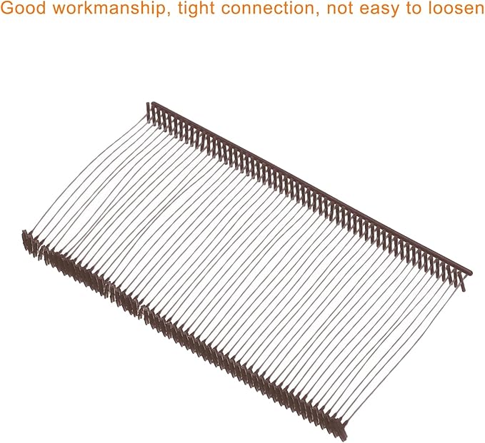 MECCANIXITY Standard Tagging Fasteners,Plastic Regular,Standard Label Gun Price Tagging Barbs for Garment Price Tag Label Tagging Barbs 50mm/2 Inch,Pack of 1000 Brown