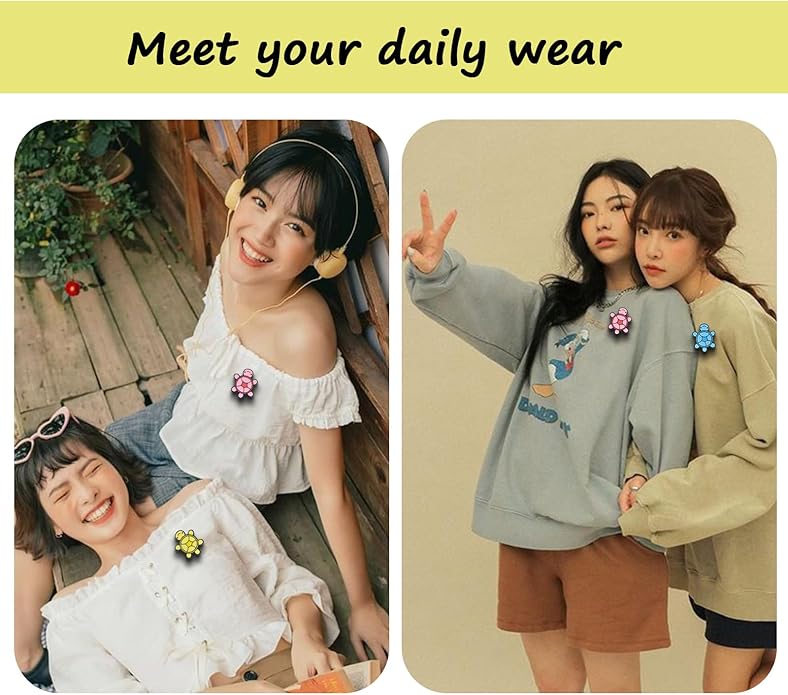 4Pcs Funny Colorful Turtle Brooch, Cute Animal Turtle Enamel Pin, Cartoon Alloy Brooch Suitable for Decorating Clothes, Bags, Hats, Gifts and Parties