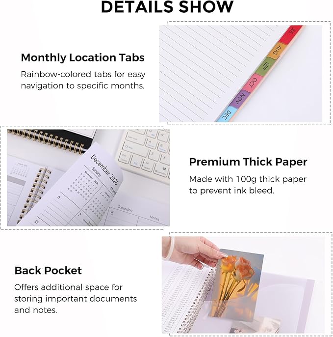 SKYDUE 2026 Appointment Book, 8.5" x 11", Hourly Planner with 15 & 30-Minute Increments, Weekly & Monthly Planner for January - December 2026, Perfect for Daily Planning Purple