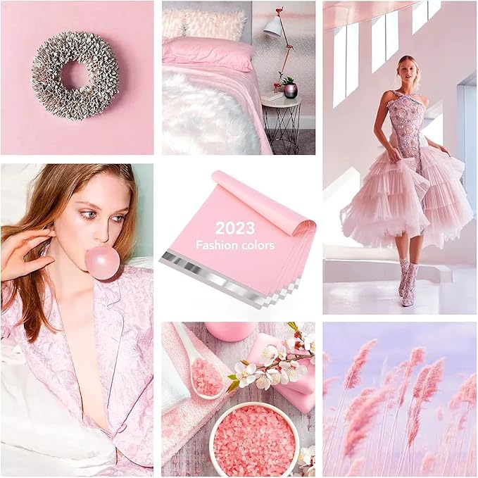 Metronic Poly Mailers 14.5x19 1000 PCS Light Pink, Strong Adhesive Shipping Bags for Clothing, Large Shipping Envelopes for Small Businesses, Mailers Poly Bags Packages Bags Bulk