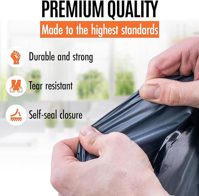 Large Shipping Bags | Jumbo Poly Mailers for clothes | Strong Thick Mailing Bags with Self Adhesive | Self Sealing Shipping Envelopes (17x24-25 Bags)