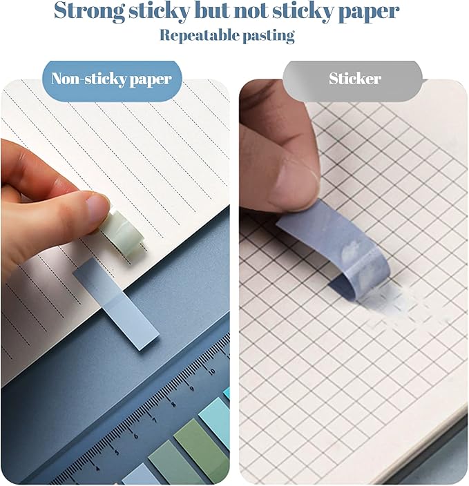 Golcellia Sticky Tabs Book Index Tabs, Page Tabs, Page Markers 1200 Pieces,60 Colors Annotation Tabs, Book Annotation Supplies