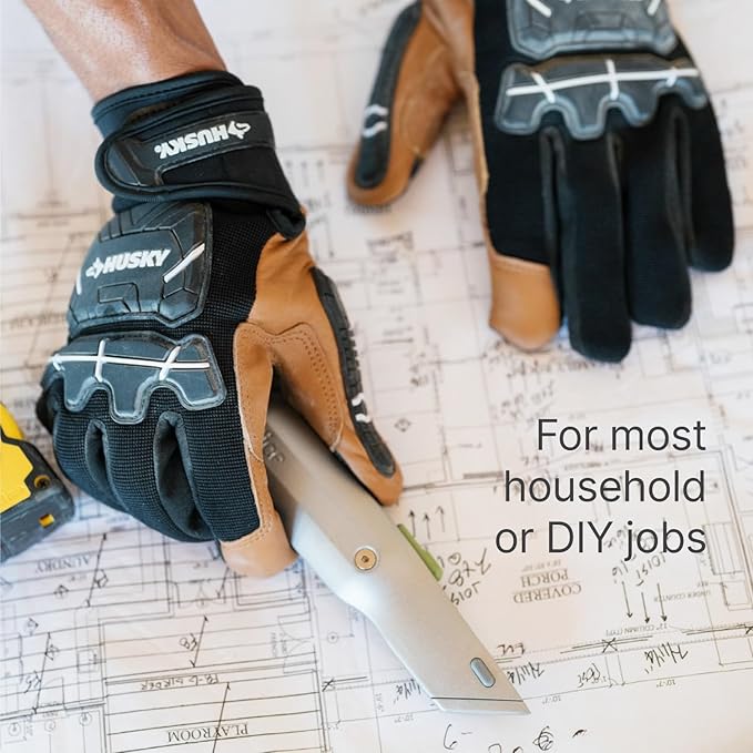 Metal-Handle Utility Knife, Finger Friendly Ceramic Blade, Auto Retracts for Safety, Heavy Metal Handle, Comfortable Grip, Stores Extra Blade, Ambidextrous, Easy Blade Change