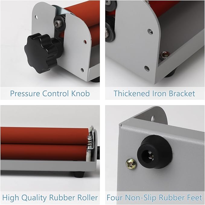 Manual Cold Laminator, 12 Inch A4 Laminating Machine - Cold Press Laminator