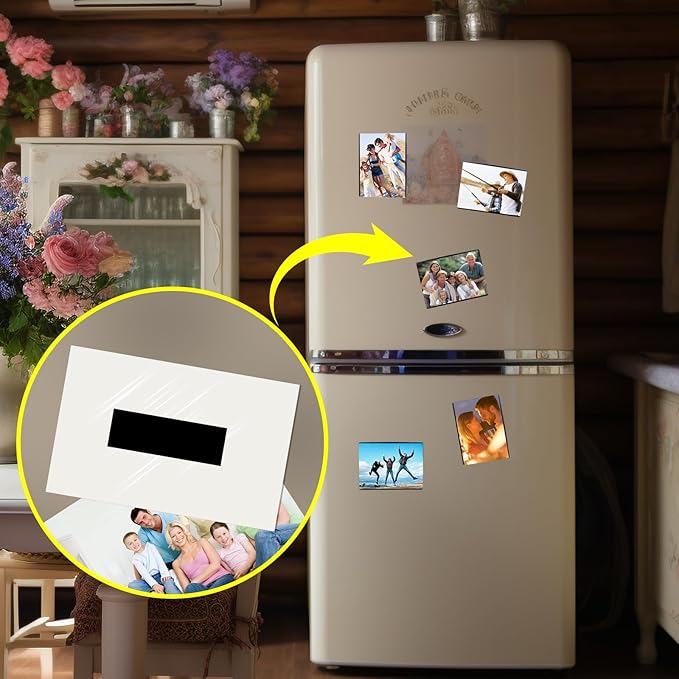 Magnetic Tape Strip Roll with 3M Adhesive Backing, (0.5X480") Flexible Sticky Magnet Tape Strips for Kitchen, Garage Whiteboards Fridge DIY Organization