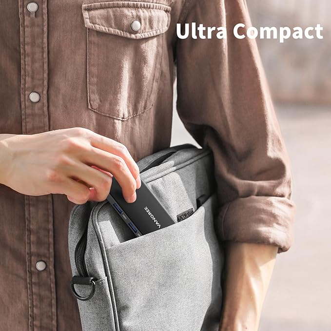 USB C to USB C Hub 10Gbps, 3 USB 3.2 Gen 2 Ports, 4K@60Hz HDMI, 100W PD, 3 USB 3.0 Ports, USBC Splitter Multiport Adapter for MacBook Pro/Air, iMac, iPad Pro, iPhone 15 (Not Support Type-C Monitor)