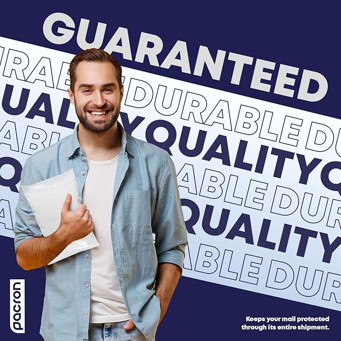 250-Pack Waterproof Poly Bubble Mailers 5 x 10 - Thick, Durable, Instant Seal Envelopes with Strong Adhesive - Protective Shipping Mailers for Jewelry, Cosmetics, SD Cards, USB Cables