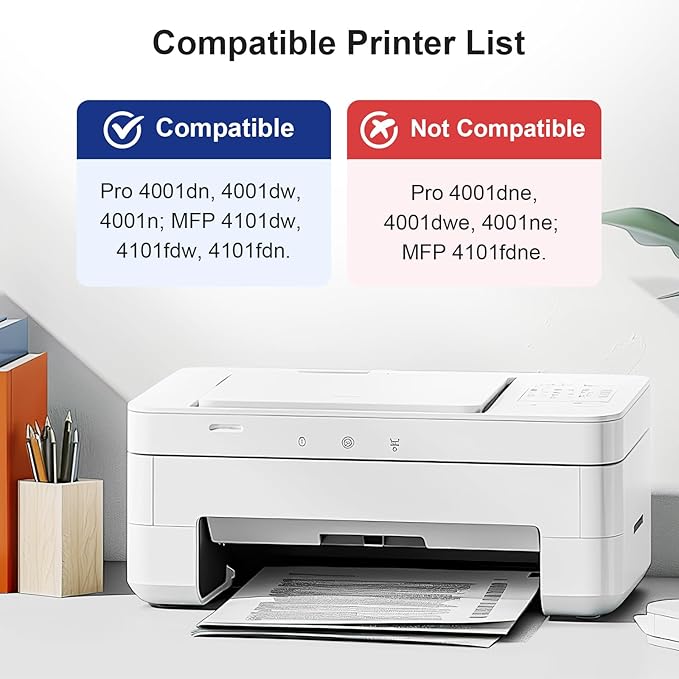 INKCLOUD 148X Black Toner Cartridges 2 Pack with Chip and Upgrade Device Compatible Replacement for 148A 148X W1480X for HP Pro MFP 4101fdw 4101fdn 4101dw, Pro 4001n 4001dn 4001dw