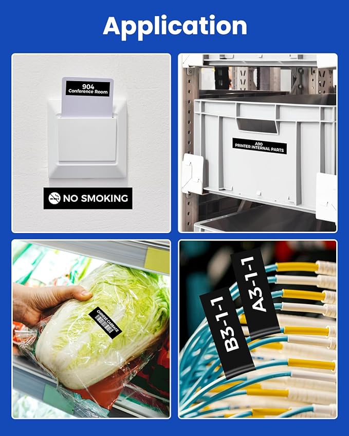 Colorty 18mm White on Black Tape Replace for Brother TZe-345 P-Touch Label Tape 18 mm 0.7 Laminated TZe345 for Ptouch Edge PT-E300 PT-E510VP PT-E560BTVP PTD400 Label Maker Refills 3/4 Inch, 6 Pack