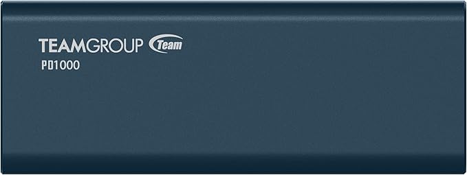 TEAMGROUP PD1000 2TB Aluminum Portable External Solid State Drive SSD, Read up to 1000MB/s, USB-C, USB A 3.2 Gen 2, Waterproof, Dustproof (IP68), Shockproof, Pressure Resistant T8FED6002T0C108