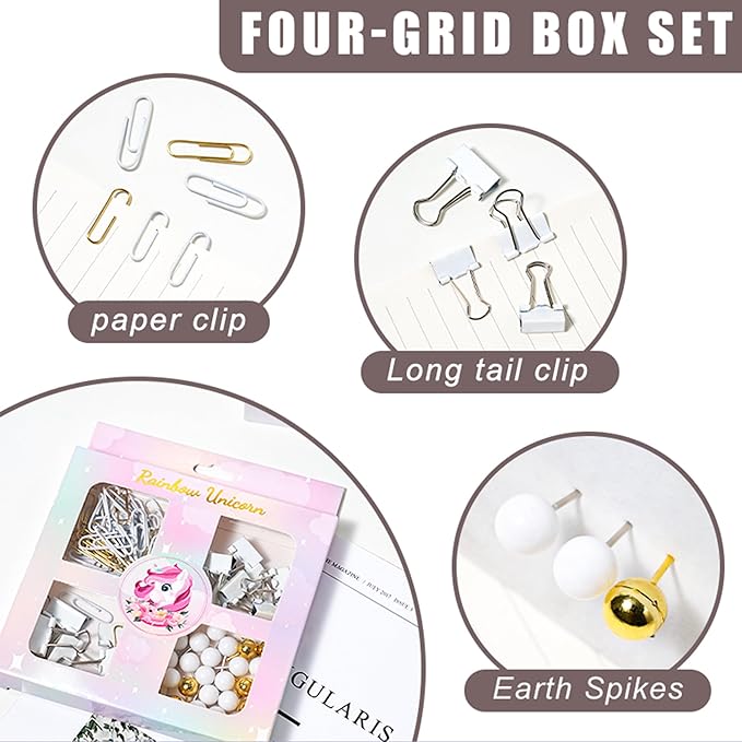 Desk Accessories with Pen Holder, Office Supplies Desk Organizers and Accessories, Tape Dispenser, Stapler, Staple Remover, Staples, Clips Set, Ruler, Scissor, Pen, Tape (White)