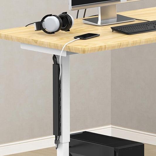 2 Pack Magnetic Cord Organizer,31 (2X15.4) Inch Cable Raceway,Open Slot Cable Management Under Desk,Wire Cover and Desk Cable Holder Organizer for Home & Office,Cord Hider to Hide Tv/Net