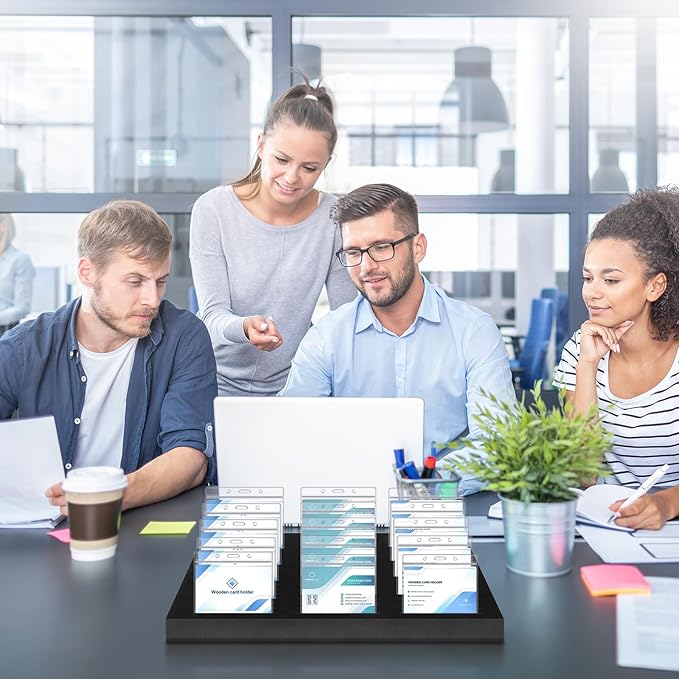 Lincia 4 Pcs Name Badge Holder ID Badge Tray Organizer Name Badge Organizer Badge Foam Holds 60 Badges ID Tag Name Badge Organizer Name Tag Holders for Office, 16 3/4 x 12 x 1 1/4 Inch