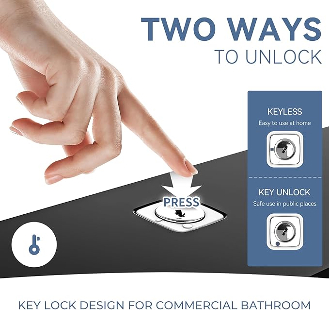 Paper Towel Dispenser Wall Mount, Adhesive No Drilling Multifold Trifold Cfold Commercial Hand Towel Dispenser (Black-PN6012)