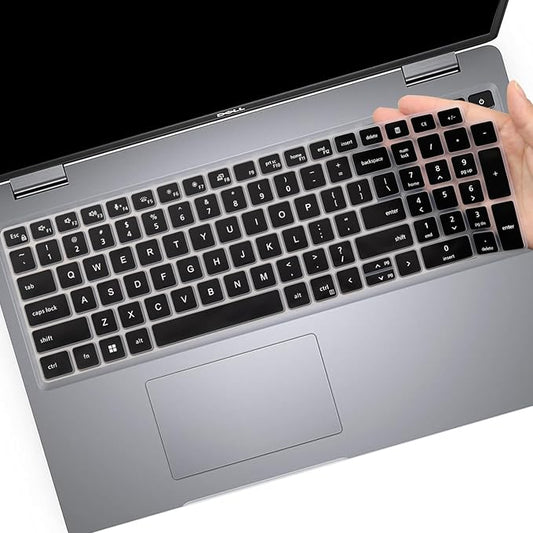 Keyboard Cover Skin for Dell Latitude 5520 5521 5530 5531 5540, Dell Precision 3580 3581 3560 3570 3561 3571 Laptop, Dell Latitude 5540 5530 5520 Keyboard Protective Cover-Black