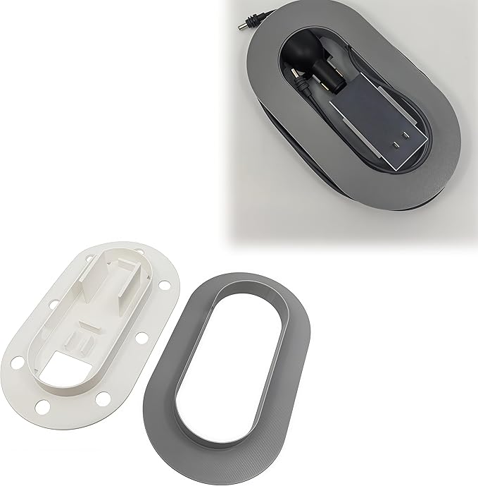 for Starlink Cable Organizer and Adapter Bracket Wall Mount Provides Safe and Neat Cable Storage. Easy Installation, no Drilling Required (Black)