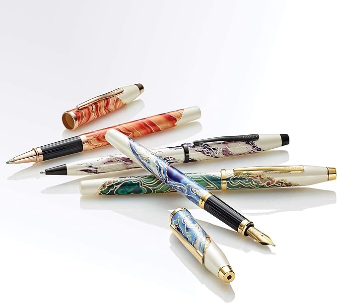 Cross Wanderlust Refillable Ballpoint Pen Presented in a Luxury Gift Box - Medium Point, Black Ink,