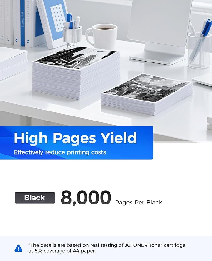 TN850 Black Toner Cartridge 2-Pack High Yield Compatible for Brother TN-850 TN880 TN820 TN890 HL-L6200DW L6200DWT L5200DW L5100DN L6400DW MFC-L5800DW L5700DW L6700DW L6800DW DCP-L5600DN Printer Ink