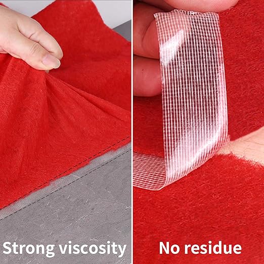 Birllaid Double Sided Fabric Tape Heavy Duty,Double Stick Carpet Tape,Fabric Tape Multifunctional Double Sided 1inch/2inchx33FT10m High Stickness Strong 2 Sided Tape 2 Rolls