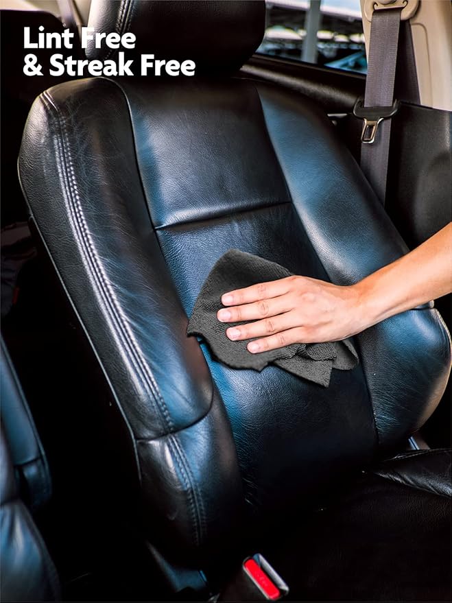 Fantasticlean Microfiber Cleaning Cloth Roll -40 Pack, Tear Away Microfiber Towels, 12" x 12", Reusable, Washable, Scratch Free, Ultra Absorbent Dish Rags for Car, Home, Garage or Shop (DimGrey)