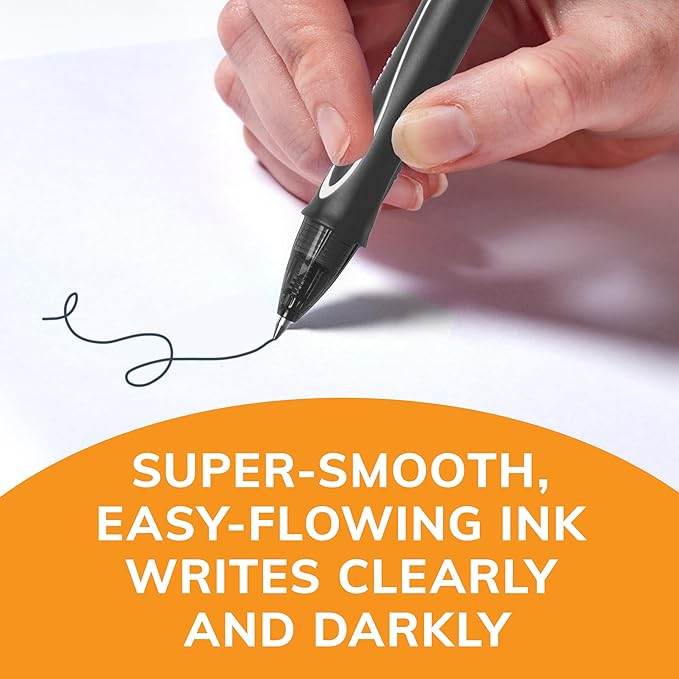 BIC Gelocity Quick Dry Assorted Colors Gel Pens, Medium Point (0.7mm), 12-Count Pack, Retractable Gel Pens With Comfortable Full Grip