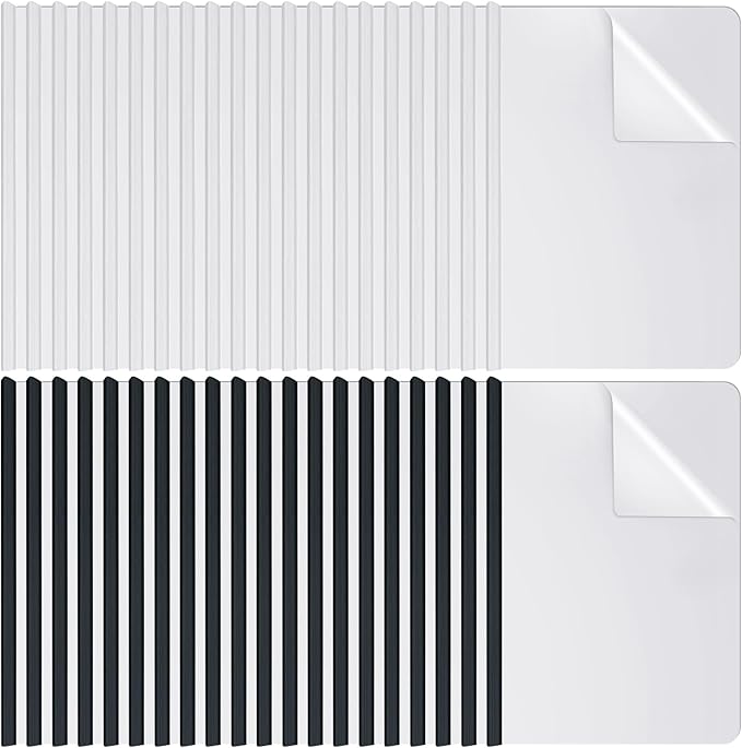 BBTO 100 Pcs Clear Report Covers with Sliding Bar for A4 Paper Resume Covers Presentation Folders File Document Binder for School Business, Letter Size 12 x 8.7 Inches(Black, White)