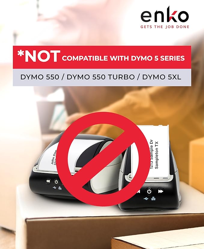 enKo (96 Rolls, 28,800 Labels) Address, Shipping & Barcode Labels 30256 (2-5/16 x 4") Compatible for Dymo LabelWriter