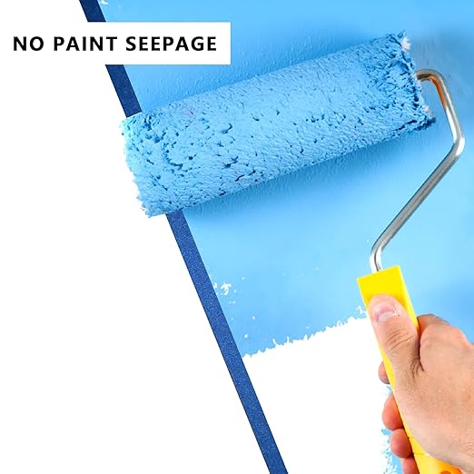 SWRT 2 Inch x 55 Yards x 12 Rolls (660 Total Yards) Premium Blue Painters Tape - Masking Tape, Paint Tape, Multi-Surface Blue Tape for Painting, No Residue, Easy Removal, Decorating, Trim, Crafts