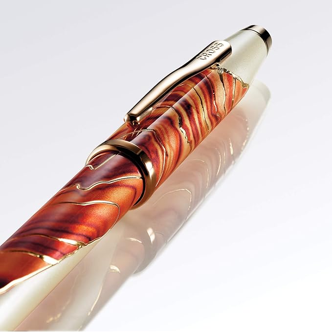 Cross Wanderlust Refillable Rollerball Pen Presented in a Luxury Gift Box - Medium Point, Black Ink,