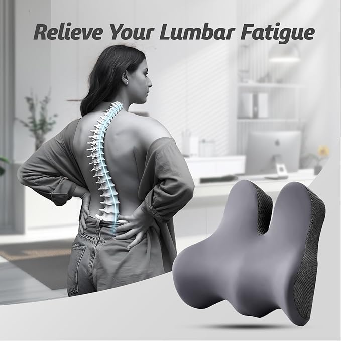 Seat Cushion for Tailbone Pain Relief X-Large,Ergonomic Office Chair Cushion for Butt Hip Lower Back & Sciatica Pain Relief Pillow,Pressure Relief Seat Cushion for Long Sitting,Office & Car (Black)