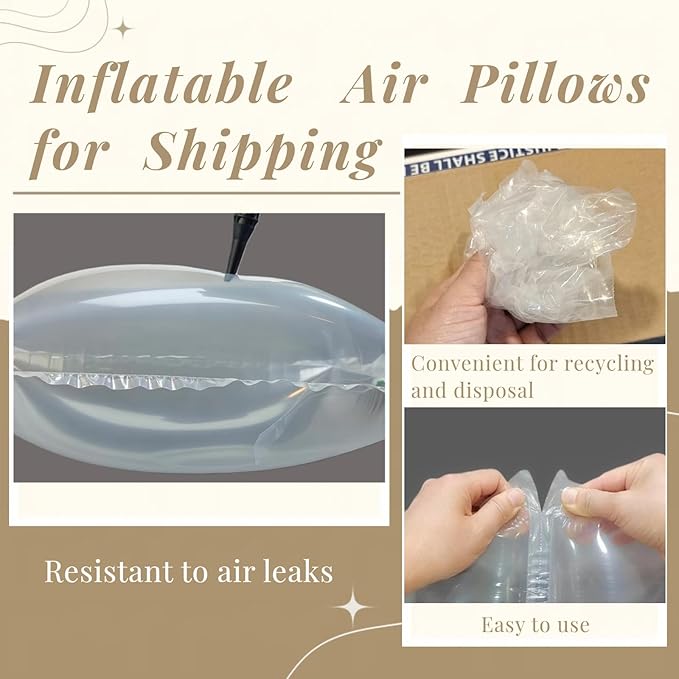 Large Air Pillows for Shipping Inflatable Air Bags for Packing Purse Shaper, 8.2" X 11.8" Air Pockets for Packaging Moving Supplies Box Filler Alternative to Packing Peanuts, 100Count