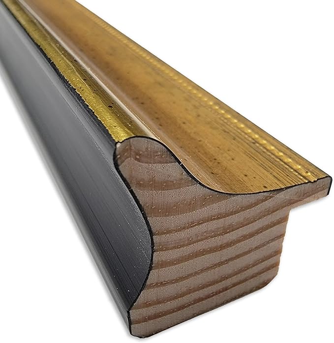 Amanti Art Black Cork Board for Wall, 14x20 Vision Board with Gold Wood Frame, Small Corkboard Office Decor for Home Organization, Casual Corkboard Pinboard to Display Items for Home Organization in