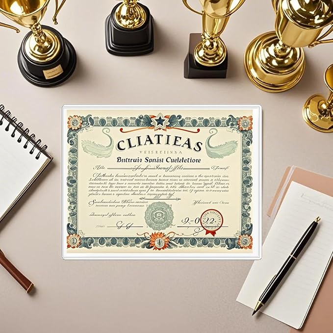 30-Pack 8.5" x 11" Rigid Print Protectors, Transparent Hard Plastic Page Sheet Protectors, Clear Plastic Sleeves for Paper Photo Poster, Protective Covers for Document Certificates