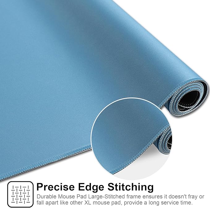 XXL Gaming Mouse Pad 35.4x15.7 Professional Large Mouse Pad & Computer Game Mouse Mat-90x40 Iceblueus