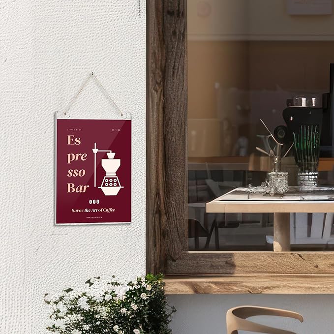 EHWINE 4 Pack 8.5x11 Wall Mount Acrylic Sign Holder, Acrylic Wall Sign Photo Menu Flyer Display Holder, Plastic Clear Picture Adhesive Frames for Office Business Store (Provide Mounting Screws)