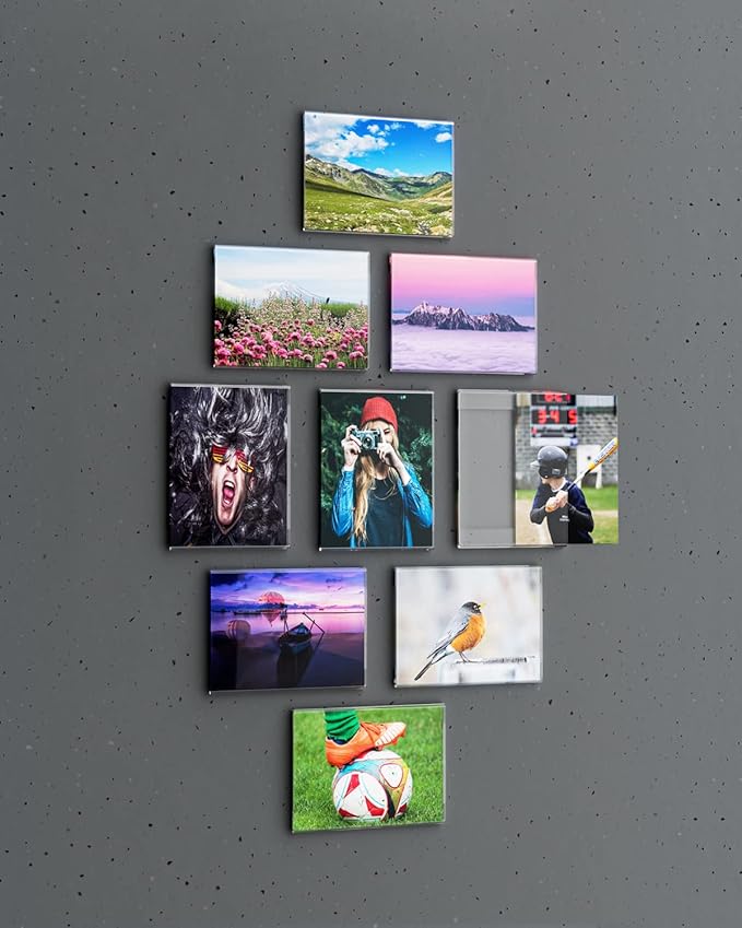 20 Pcs Acrylic Sign Holder 11 x 8.5, Horizontal Wall Mount Sign Holders with 3M Adhesive, Clear Plastic Frames Paper Display Sign Holders for Office, Home, Store, Restaurant - No Drilling