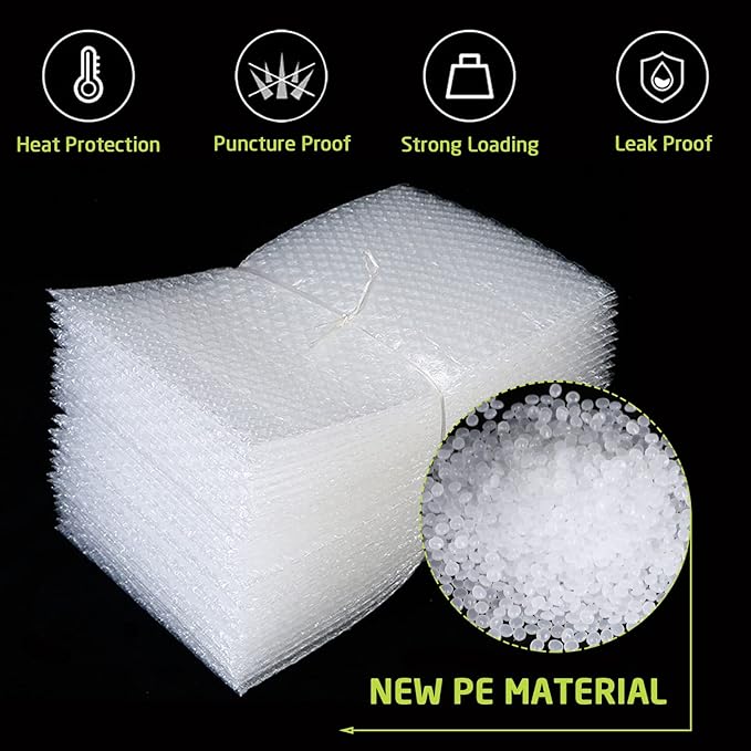 50PCS Clear Bubble Out Bag 12" x 16", Large Bubble Pouches Bags, Double Wall Shockproof Bubble Pouch Wrap Bag, Cushioning Protective Storage Bags for Moving, Shipping, Packing and Storage