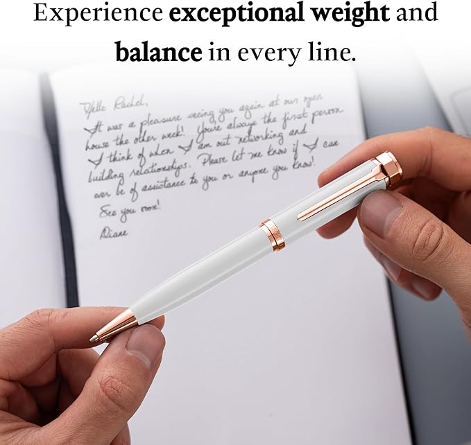 Ellington Pens Luxury Ballpoint Pen – Premium Quality, Smooth Writing Experience, Elegant Design, Includes 2 Ink Refills (Black & Blue)