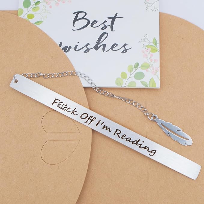 Book Lovers Gifts Funny Bookmark for Women Men Birthday Reading Gifts for Readers Writers Friends Coworkers Christmas Stocking Stuffers for Boys Girls Teens Graduation Gift for Students Bookworms
