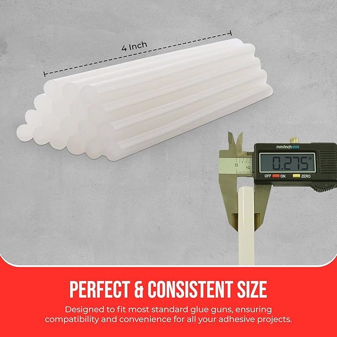 GlueSticksDirect Mini Size Hot Melt Glue Sticks for Glue Gun - Bulk 4in Army Green Glue Sticks - Great for Art Craft Repairs & Compatible w/Most Glue Guns - 5/16" X 4" (24 Sticks) - Made in USA