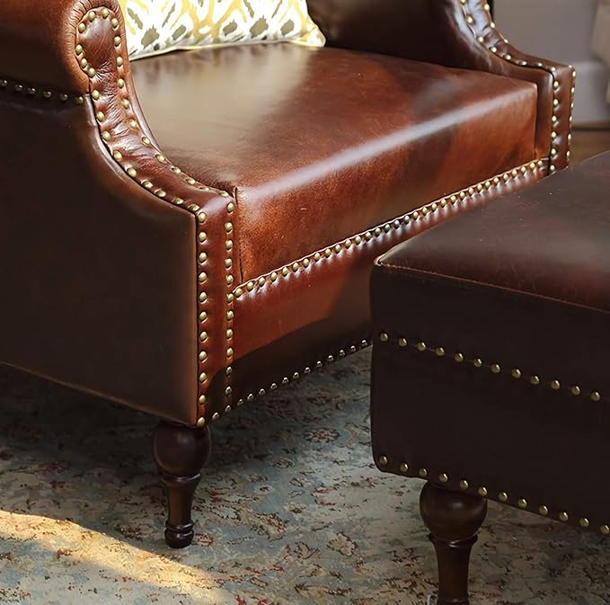 Kingrol 500 Count Upholstery Nails Pins, 7/16"/11mm Antique Brass Finish Furniture Tacks Upholstery Tacks