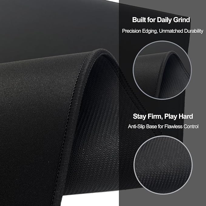 XXL Gaming Mouse Pad 31.5x15.7 Professional Large Mouse Pad & Computer Game Mouse Mat-80x40 blackus